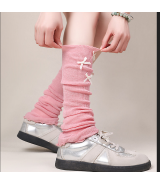 Women's pink slouchy leg warmers